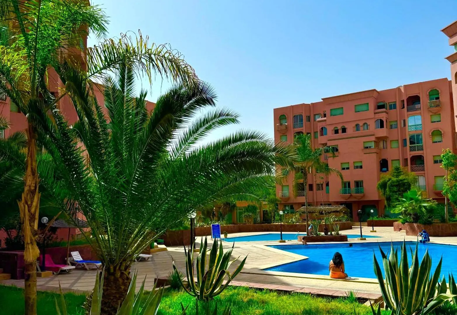 3Br With Swimming Pool Hivernage Lägenhet Marrakesh Marocko
